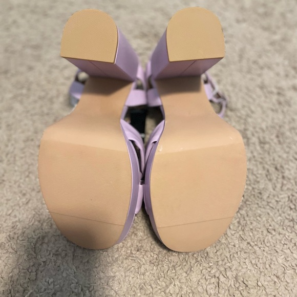 Torrid Purple Platform Sandals with Bow Detail - Picture 8 of 9